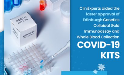 CliniExperts aided the faster approval of Edinburgh Genetics Colloidal Gold Immunoassay and Whole Blood Collection COVID-19 kits