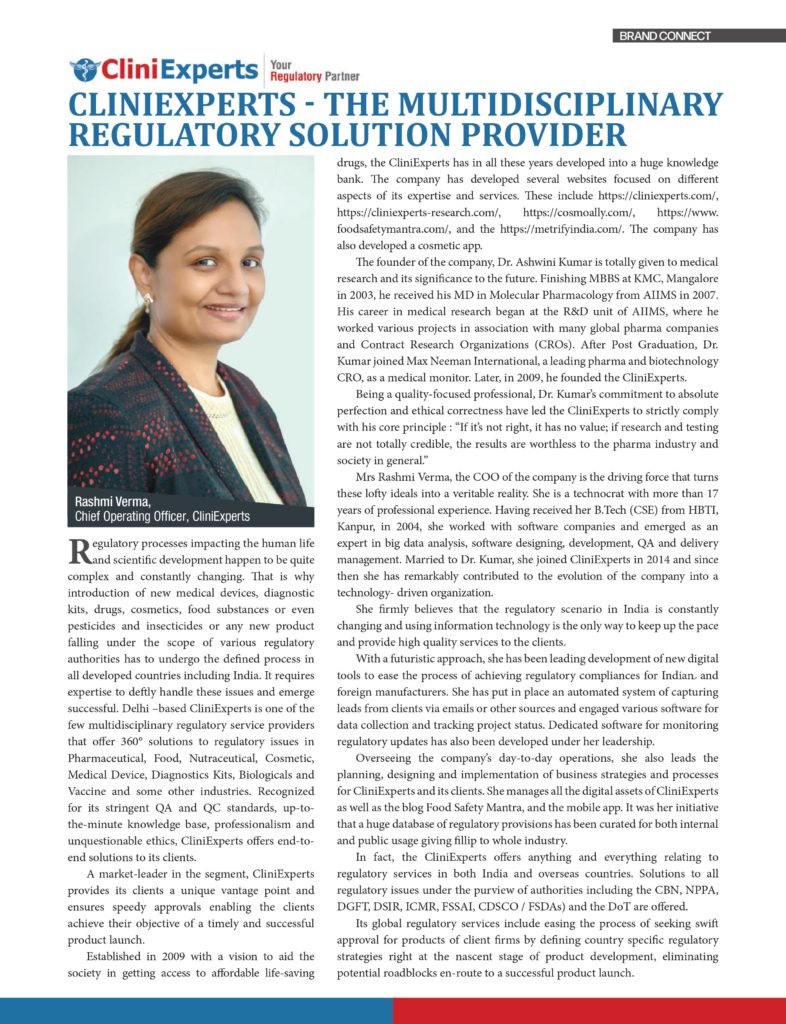 CliniExperts - The Multidisciplinary Regulatory Solution Provider ...