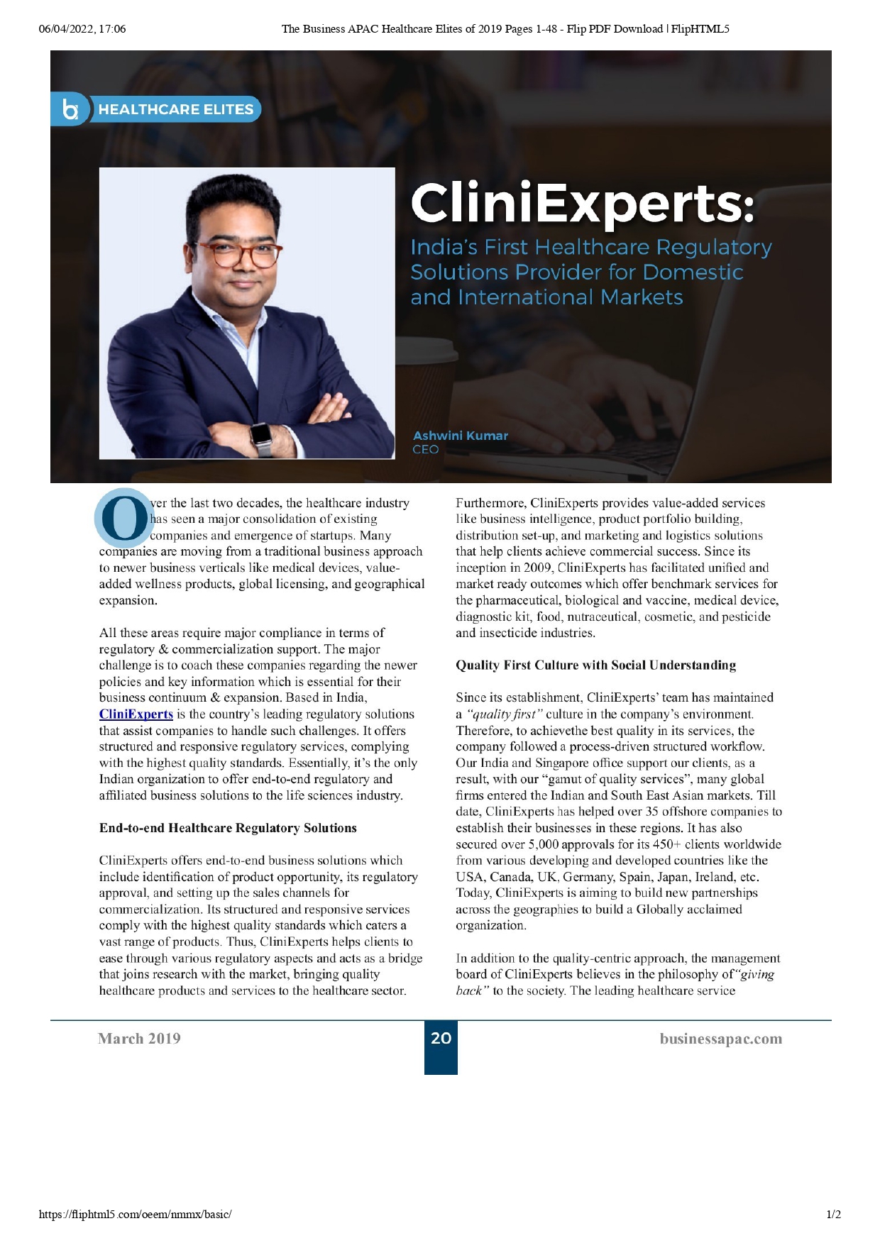 Cliniexperts Business APAC