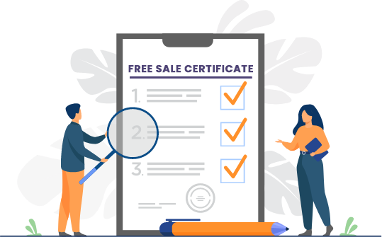 Free sale certificate