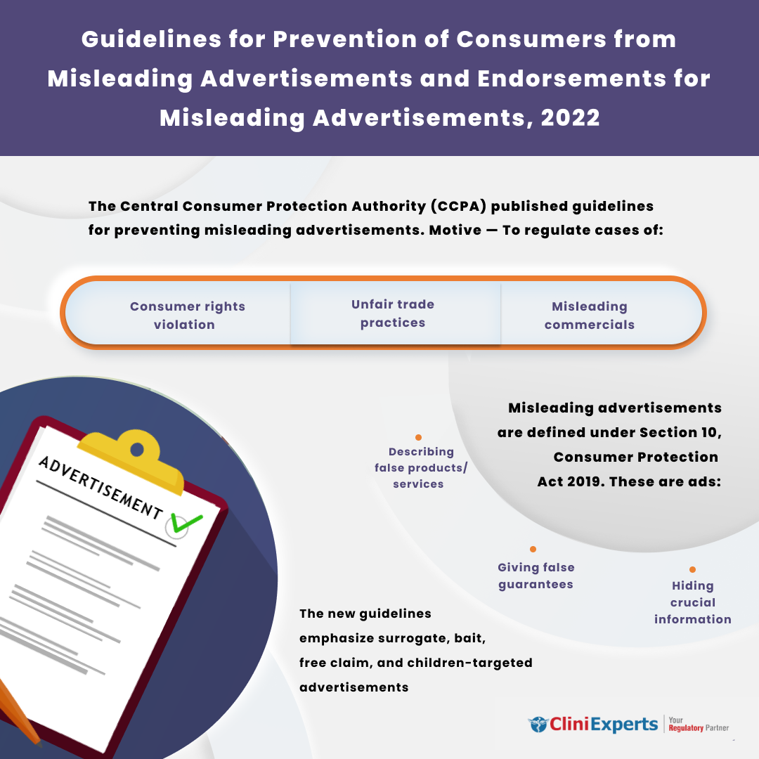 Guidelines for prevention of consumers from misleading