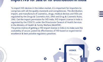 Import IVD for Sale or for Distribution in India