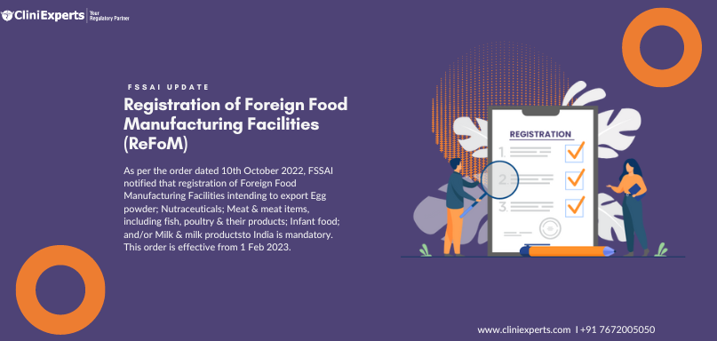 Registration of Foreign Food Manufacturing Facilities (ReFoM)