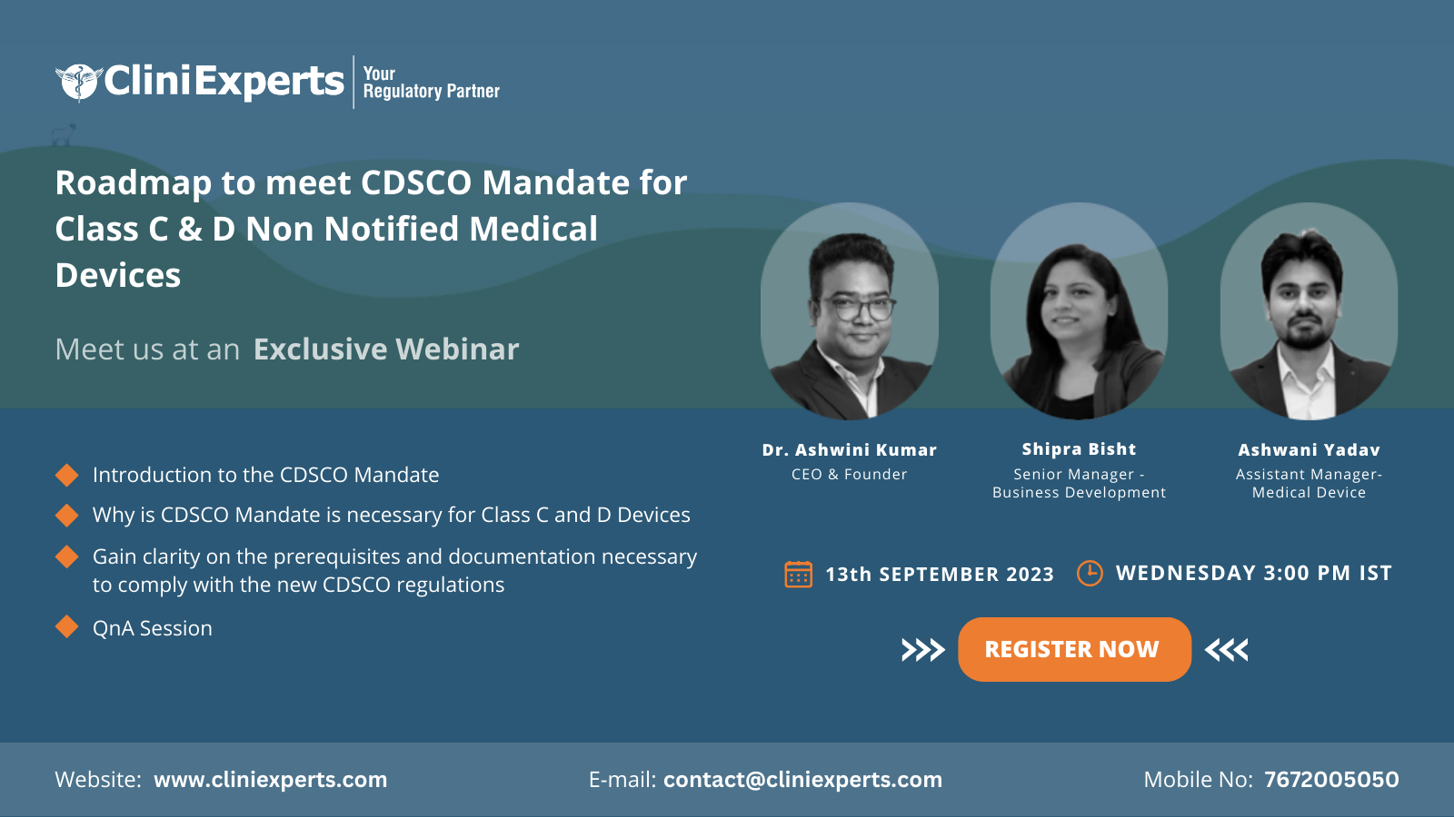 Roadmap to meet CDSCO Mandate for Class C & D Non Notified Medical Devices webinar 2