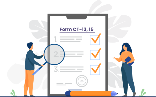 Form CT-13, 15